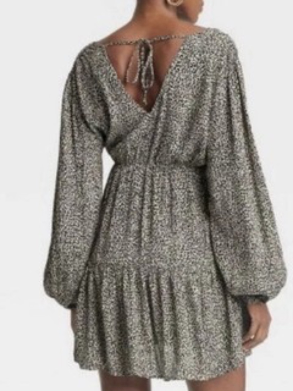 NWT A NEW DAY WOMAN PLUS 3X AMIMAL PRINT BROWN BLACK  MINI DRESS TUNIC